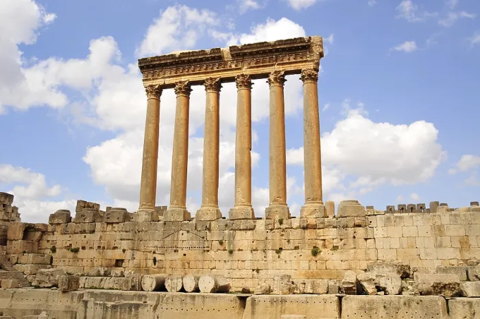 Framed Print : Baalbek Temple of Jupiter Columns Print, Lebanon Framed Print : Baalbek Temple of Jupiter Columns Print, Lebanon