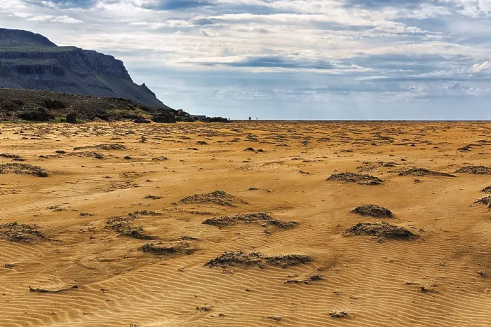 Framed Print : Remote Sandy Beach Print, Rauisandur, Westfjords, Iceland