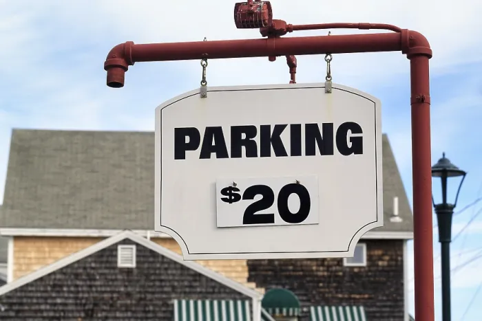 Framed Print : Ogunquit, Maine Parking Sign Print Framed Print : Ogunquit, Maine Parking Sign Print