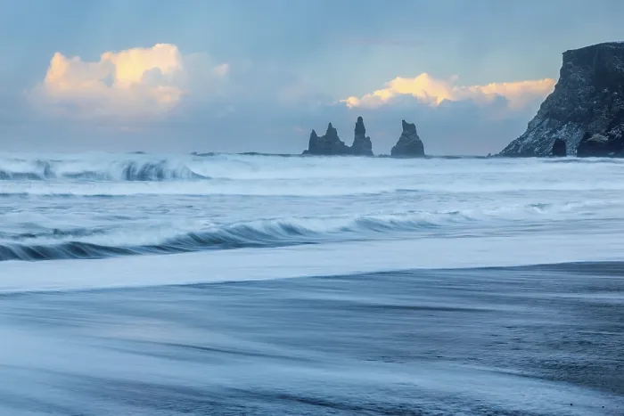 Framed Print : Reynisdrangar Pinnacles Print, Vik, Iceland Framed Print : Reynisdrangar Pinnacles Print, Vik, Iceland