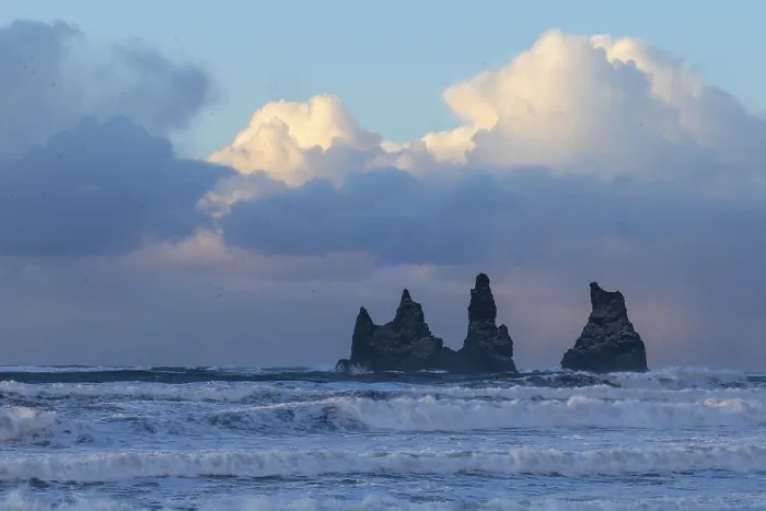 Framed Print : Reynisdrangar Pinnacles Print, Vik, Iceland Framed Print : Reynisdrangar Pinnacles Print, Vik, Iceland