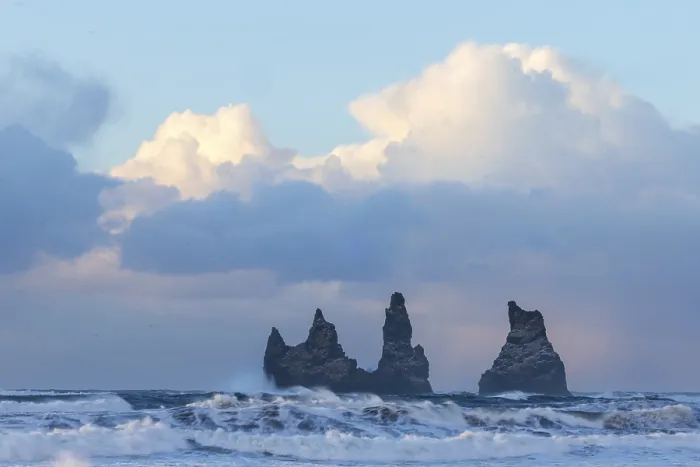 Framed Print : Reynisdrangar Pinnacles Print, Vik, Iceland