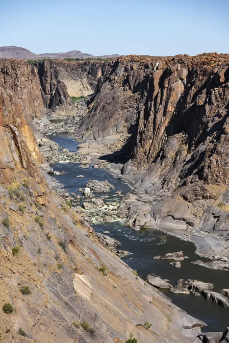 Framed Print : River Bed and Dump on the Orange River, Print Framed Print : River Bed and Dump on the Orange River, Print