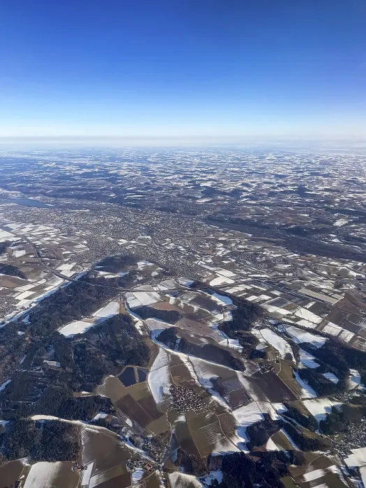 Framed Print : Winter Landscape Print: Bavaria, Germany Aerial View Framed Print : Winter Landscape Print: Bavaria, Germany Aerial View