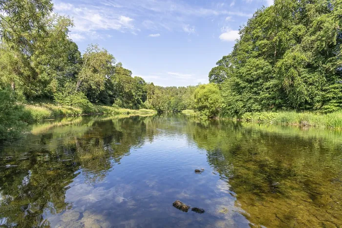 Framed Print : River Teviot Print, Scottish Borders