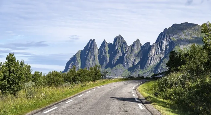 Framed Print : Devil's Teeth Road Print, Senja Island, Norway Framed Print : Devil's Teeth Road Print, Senja Island, Norway
