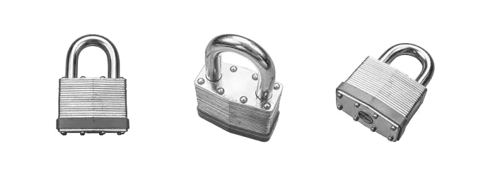 Framed Print : Robust Padlock Print in Various Angles Framed Print : Robust Padlock Print in Various Angles