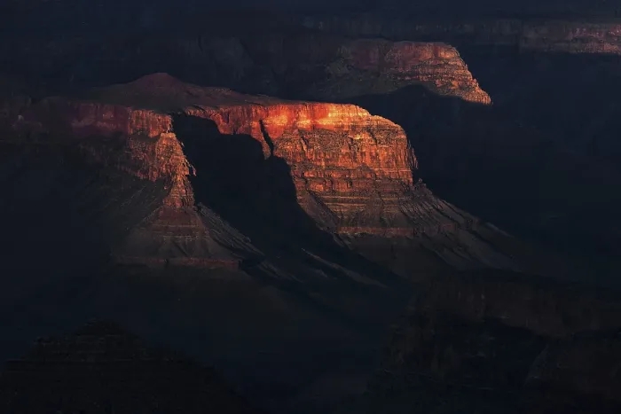 Framed Print : Evening Light on Grand Canyon Rock Formations Print Framed Print : Evening Light on Grand Canyon Rock Formations Print