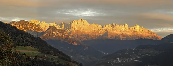 Framed Print : Rosengarten Mountain Range Print at Sunset, South Tyrol, Italy Framed Print : Rosengarten Mountain Range Print at Sunset, South Tyrol, Italy