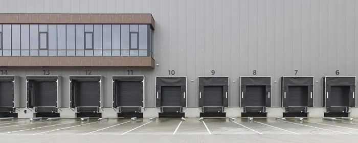 Framed Print : Warehouse Loading Docks Print Framed Print : Warehouse Loading Docks Print