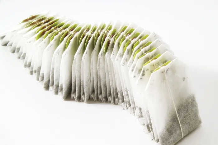 Framed Print : Teabags Print - A Row of Tea Bags Framed Print : Teabags Print - A Row of Tea Bags
