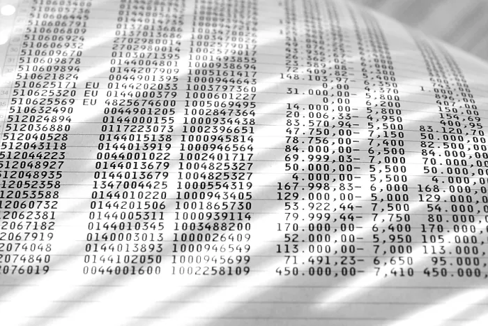 Framed Print : Rows of Numbers Print Framed Print : Rows of Numbers Print