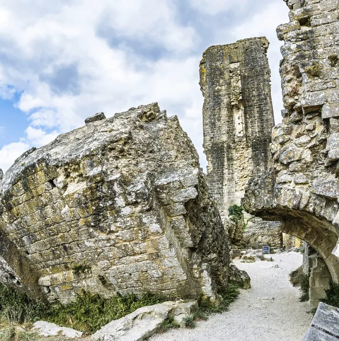 Framed Print : Ruins of Corfe Castle Print, Dorset, England Framed Print : Ruins of Corfe Castle Print, Dorset, England
