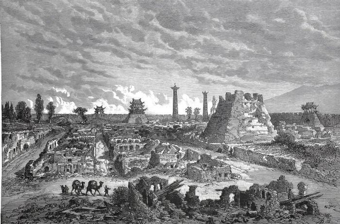 Framed Print : Ruins of Su-tscheu Print, 1890, China Framed Print : Ruins of Su-tscheu Print, 1890, China