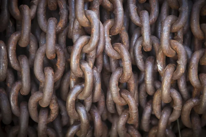 Framed Print : Rusty Chains Print Framed Print : Rusty Chains Print