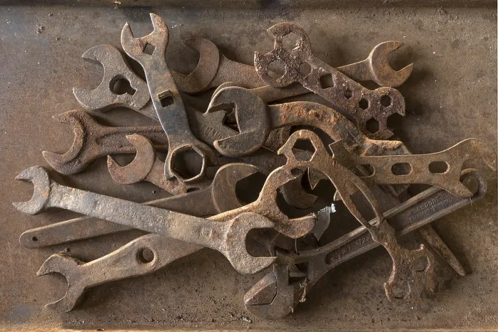 Framed Print : Rusty Wrench Print Framed Print : Rusty Wrench Print