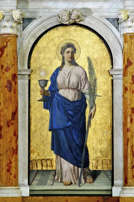 Framed Print : Saint Barbara Print - Baroque Artwork Framed Print : Saint Barbara Print - Baroque Artwork