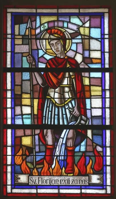 Framed Print : Saint Florian Print by imageBROKER