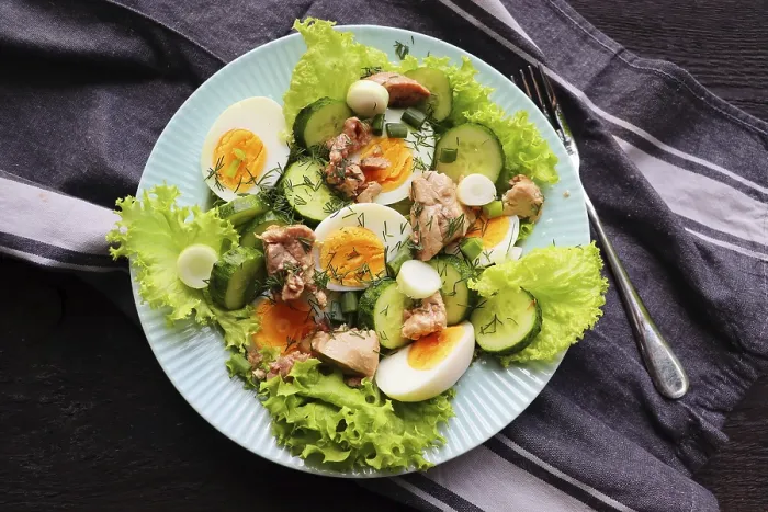 Framed Print : Cod Liver and Egg Lettuce Salad Print Framed Print : Cod Liver and Egg Lettuce Salad Print