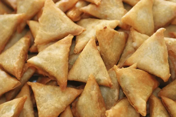 Framed Print : Samosas Print from India Framed Print : Samosas Print from India
