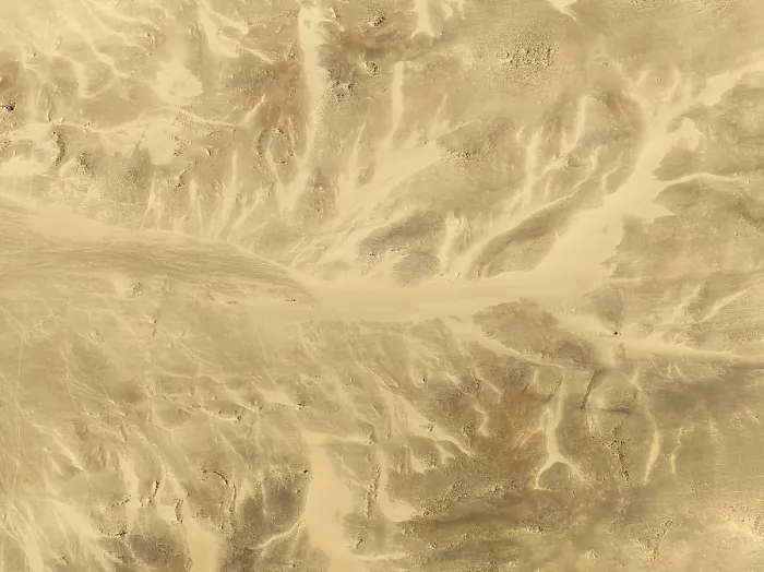 Framed Print : Namib Desert Sand Patterns Print - Aerial View