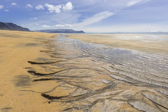 Framed Print : Rauisandur Bay Sand Structure Print Framed Print : Rauisandur Bay Sand Structure Print