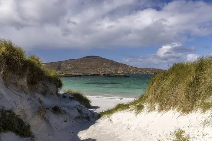 Framed Print : Sandy Beach Print, Vatersay, Outer Hebrides, Scotland Framed Print : Sandy Beach Print, Vatersay, Outer Hebrides, Scotland
