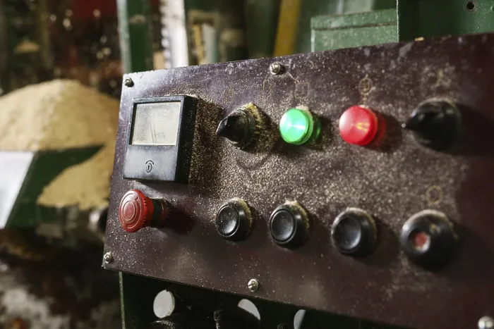 Framed Print : At Sawmill. Control Panel Print Framed Print : At Sawmill. Control Panel Print