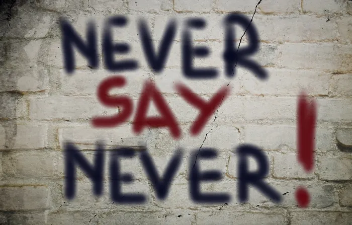 Framed Print : Never Say Never Print - Boxing Concept Framed Print : Never Say Never Print - Boxing Concept