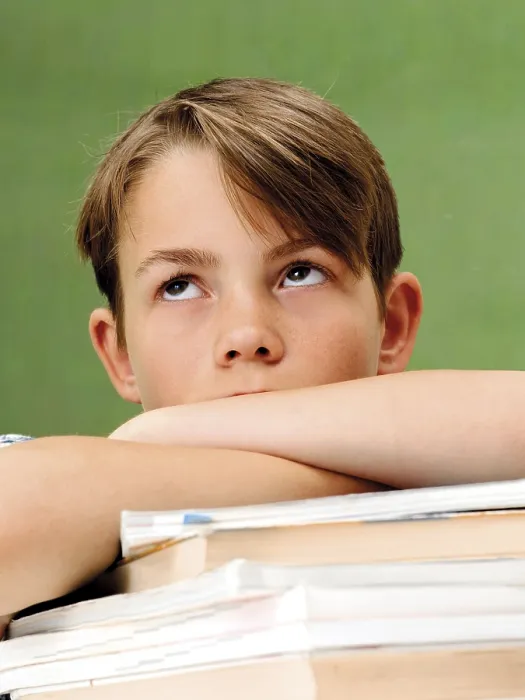 Framed Print : Schoolboy in Front of a School Blackboard Print Framed Print : Schoolboy in Front of a School Blackboard Print