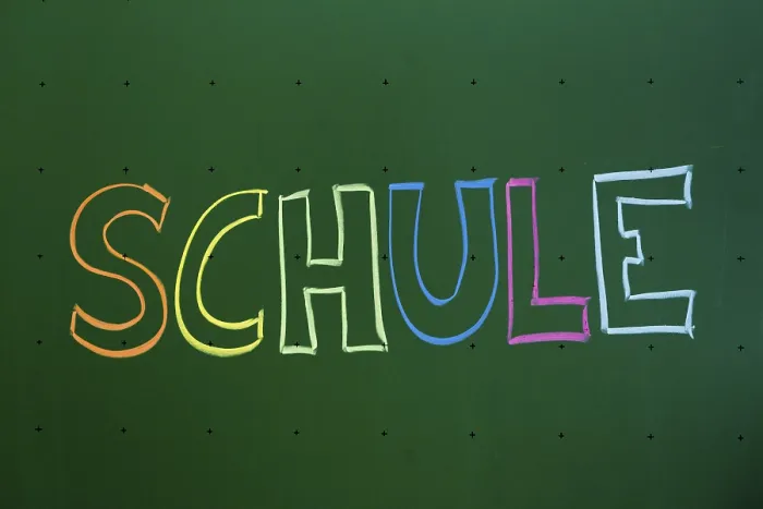 Framed Print : Schule Print - Chalk on Blackboard, Germany Framed Print : Schule Print - Chalk on Blackboard, Germany
