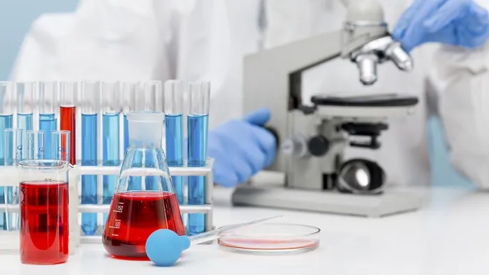 Framed Print : Scientist Examining Substance with Microscope Print Framed Print : Scientist Examining Substance with Microscope Print