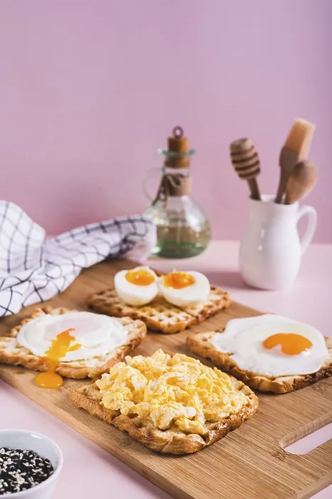 Framed Print : Breakfast Eggs Print - Vertical View Framed Print : Breakfast Eggs Print - Vertical View