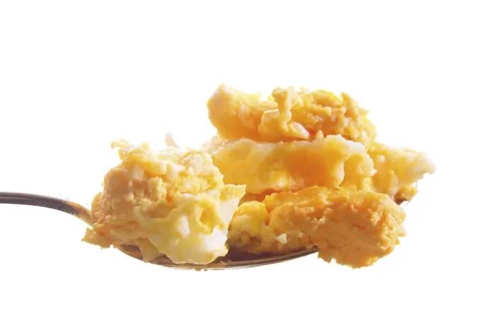 Framed Print : Scrambled Egg on a Spoon Print Framed Print : Scrambled Egg on a Spoon Print