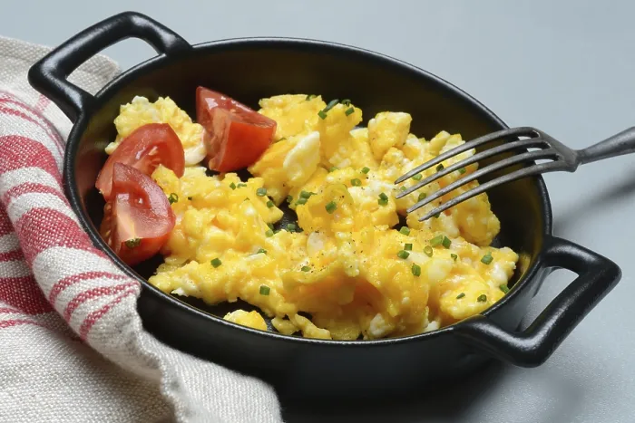 Framed Print : Scrambled Eggs with Tomatoes Pan Print Framed Print : Scrambled Eggs with Tomatoes Pan Print