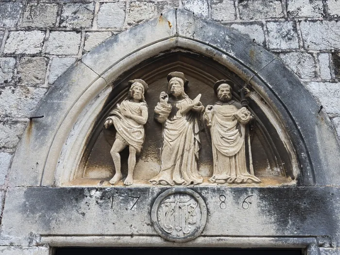 Framed Print : Sculpture Print with Dubrovnik Saints Figures Framed Print : Sculpture Print with Dubrovnik Saints Figures