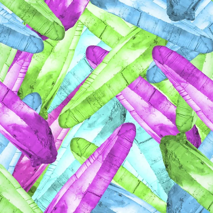 Framed Print : Multicolored Quartz Crystals Seamless Print Framed Print : Multicolored Quartz Crystals Seamless Print