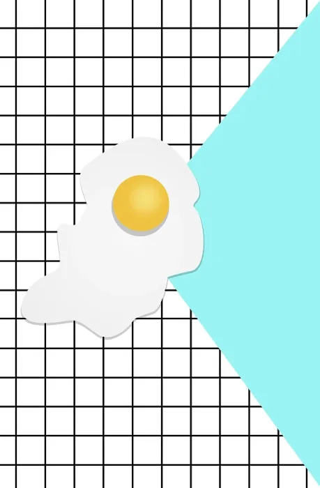Framed Print : Seamless Print of Omelette and Eggs on Checkered Background Framed Print : Seamless Print of Omelette and Eggs on Checkered Background