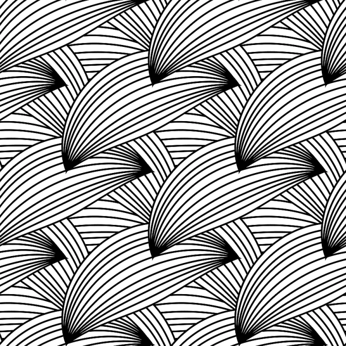 Framed Print : Seamless White and Black Pattern Print Background