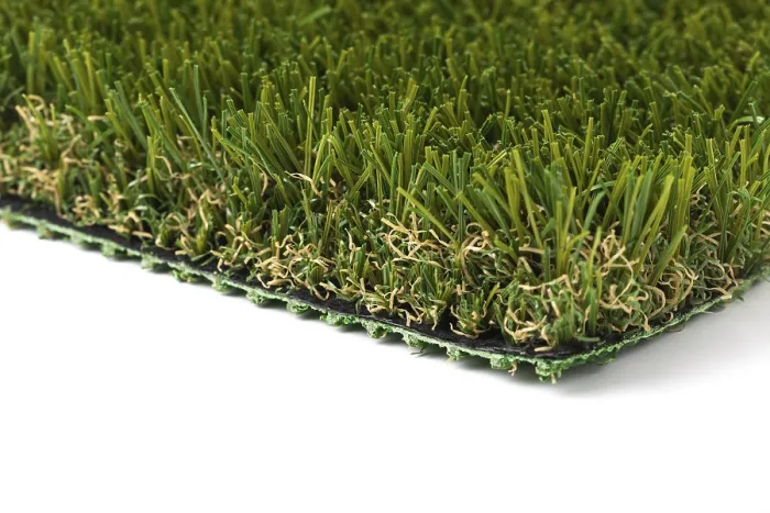 Framed Print : Section of Artificial Turf Grass Print on White Background