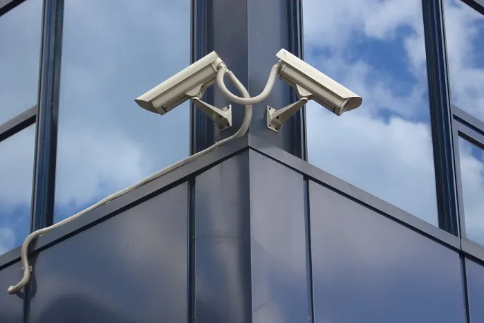 Framed Print : Corner Building Security Print Framed Print : Corner Building Security Print