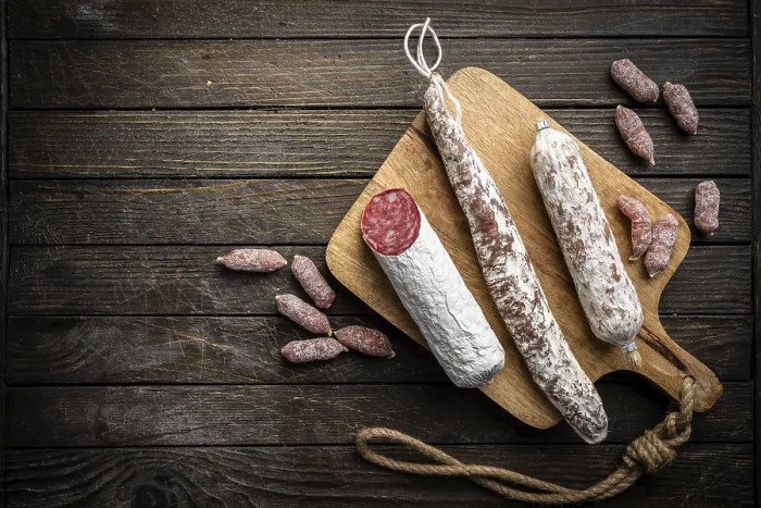 Framed Print : Set of Sausages Print Framed Print : Set of Sausages Print