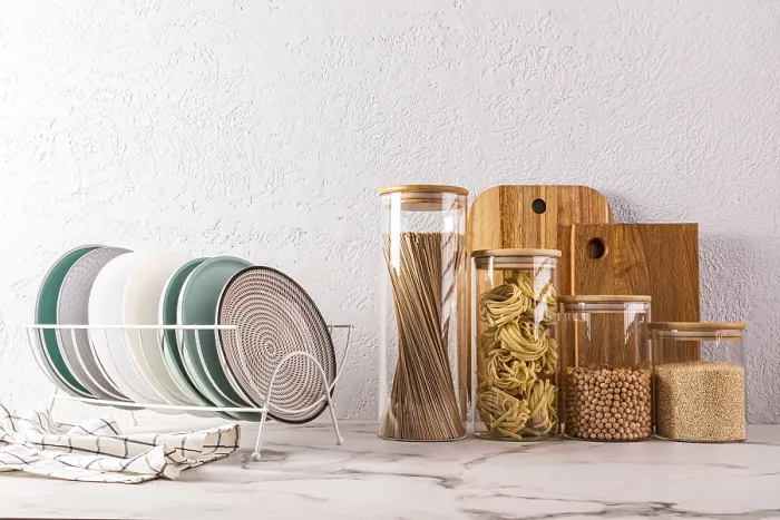 Framed Print : Eco-Friendly Kitchenware Print Framed Print : Eco-Friendly Kitchenware Print