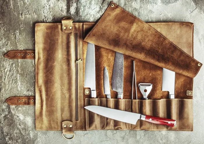 Framed Print : Professional Cook Tools Print - View from Above Framed Print : Professional Cook Tools Print - View from Above
