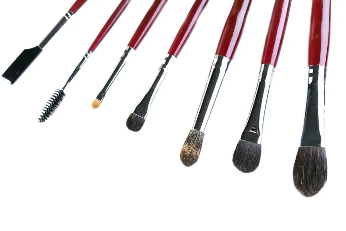 Framed Print : Set of Makeup Brushes Print Framed Print : Set of Makeup Brushes Print