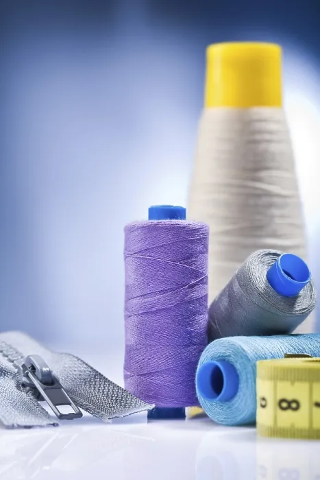 Framed Print : Sewing Items on White Table Print Framed Print : Sewing Items on White Table Print
