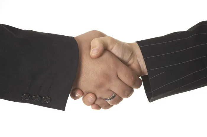 Framed Print : Shakehands Print by ImageBROKER Framed Print : Shakehands Print by ImageBROKER