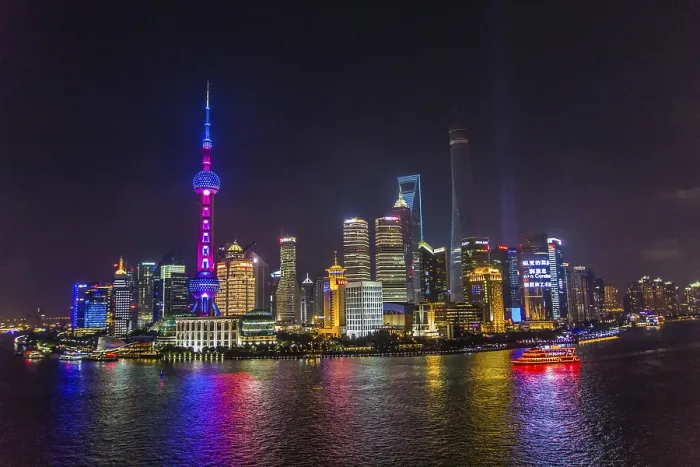 Framed Print : Shanghai Print at Night Framed Print : Shanghai Print at Night