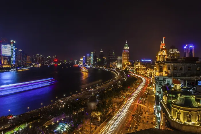 Framed Print : Shanghai Print at Night Framed Print : Shanghai Print at Night