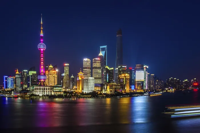 Framed Print : Shanghai Print at Night Framed Print : Shanghai Print at Night